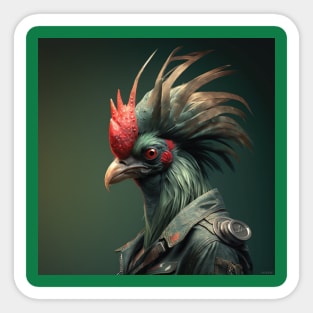 rooster punk guardian side 2 Sticker